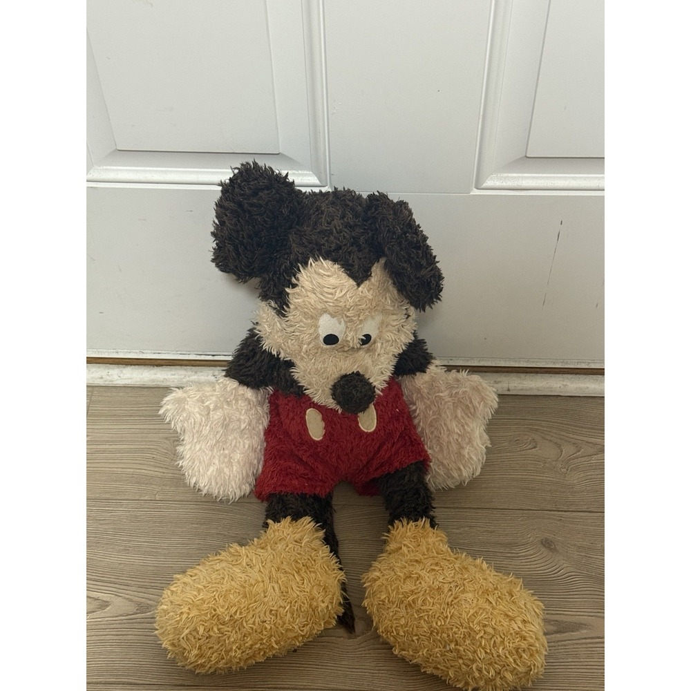 Mickey Mouse Limited Edition Disney Parks Shaggy Fuzzy Floppy 21" Plush‎